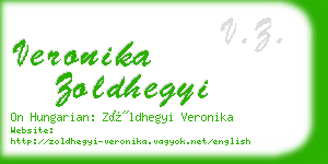 veronika zoldhegyi business card